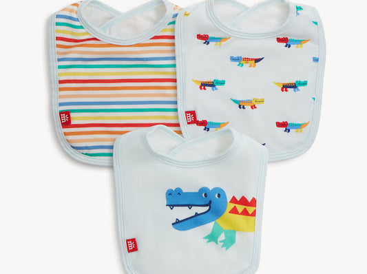 Magnetic Me | Modal Bib 3-Pack - Crocodile Colorpop