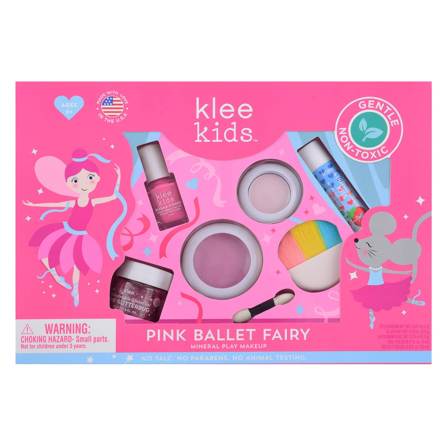 Klee Naturals | Pink Ballet Fairy - Klee Kids Deluxe Play Makeup Kit
