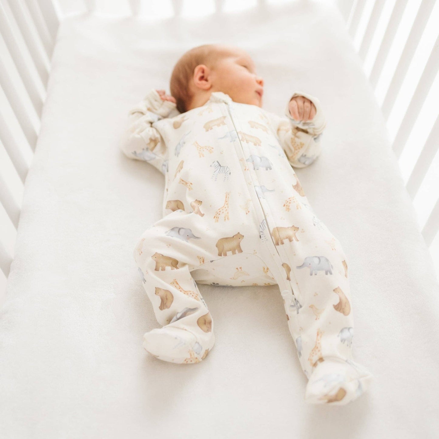 Magnolia Baby | Safari Zip Footie
