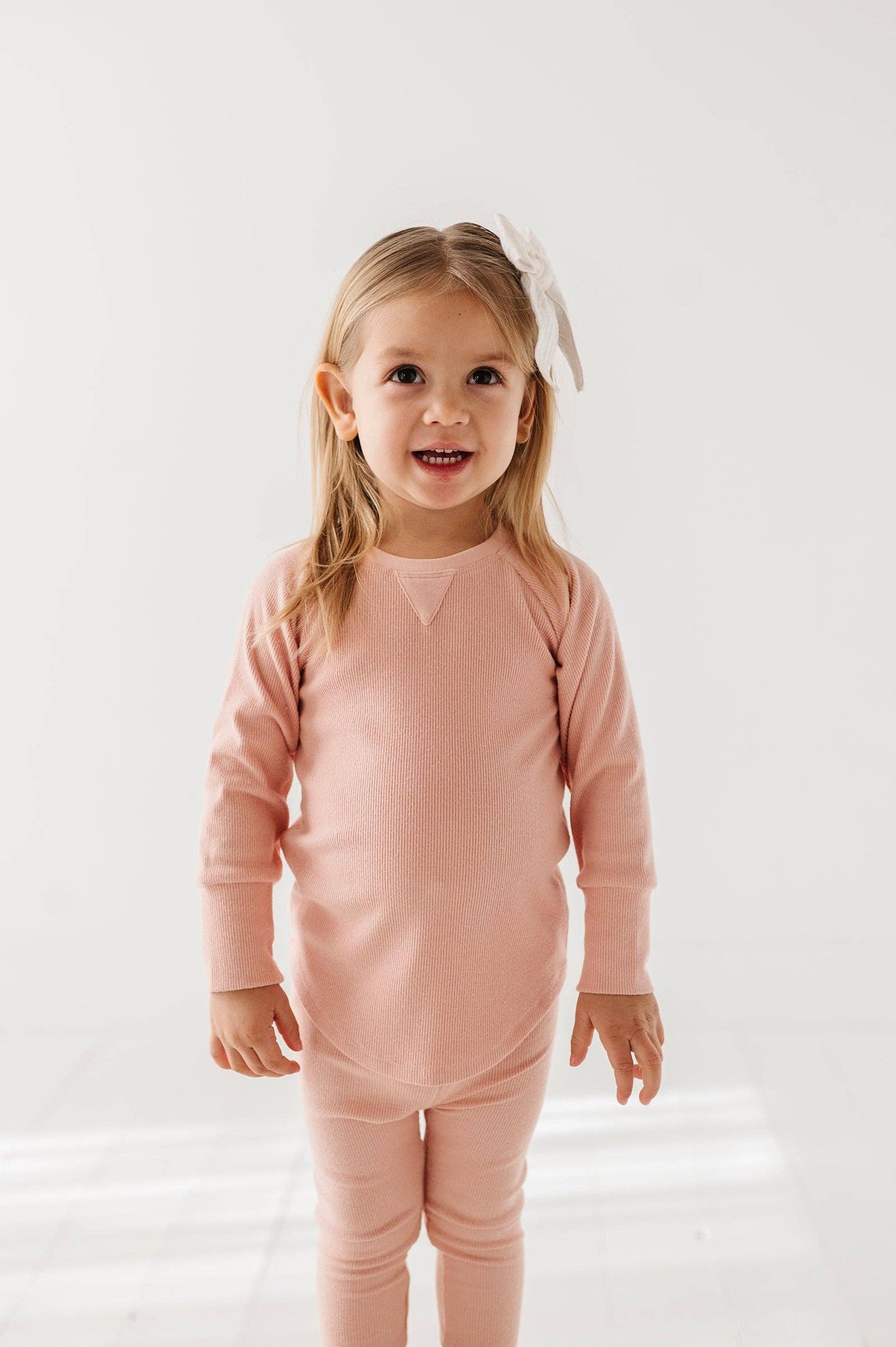 Bamboo/Cotton Ribbed Top | Misty Rose