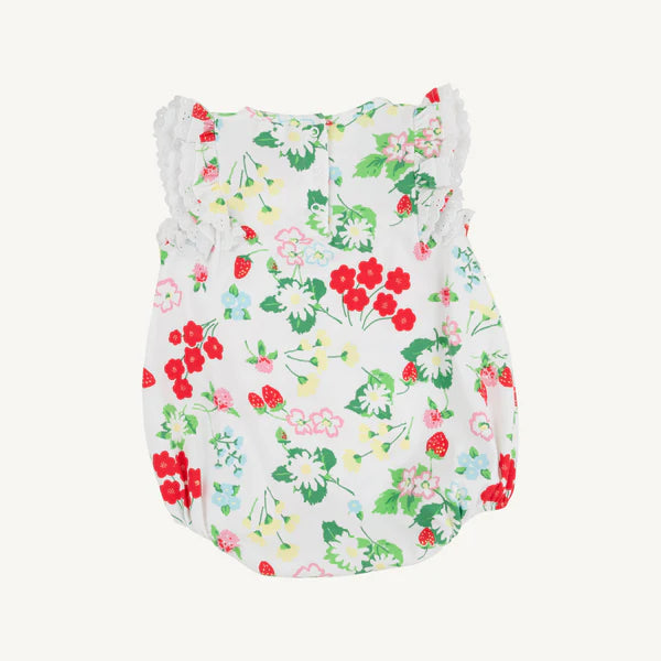 TBBC | Ruehling Ruffle Bubble - Berry Sweet with Worth Avenue White
