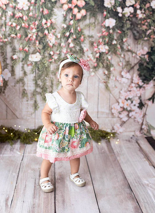 Haute Baby | April Meadow Diaper Dress