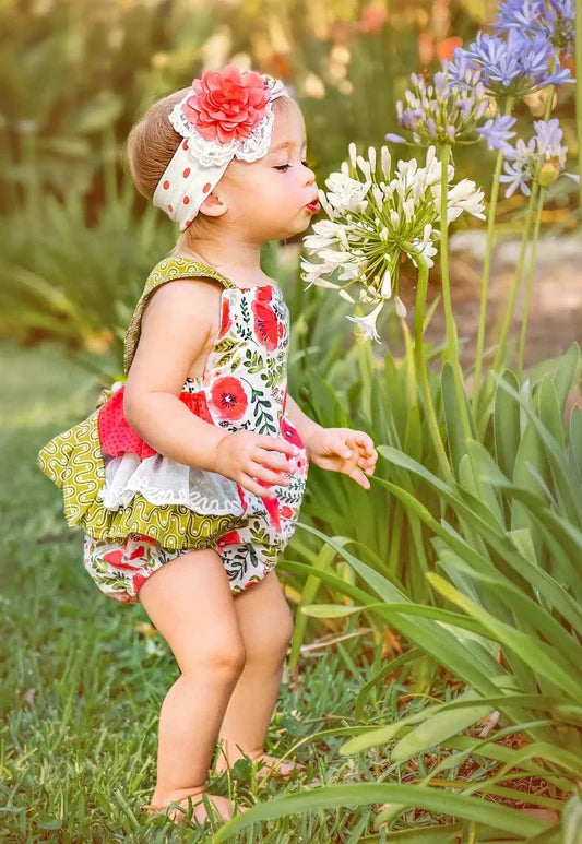Haute Baby | Poppy Garden Sunsuit