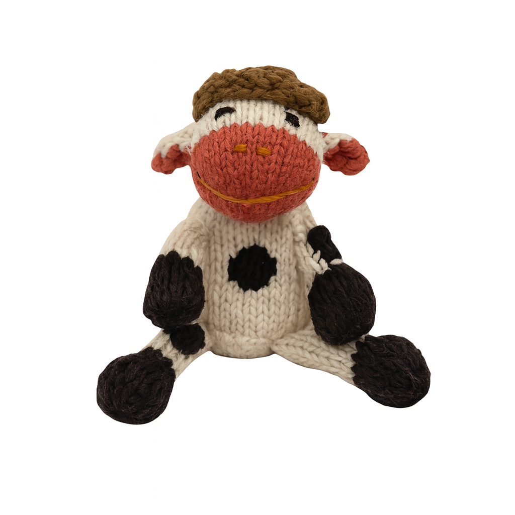 Organic Wool Knit Buddy  | Willa the Cow