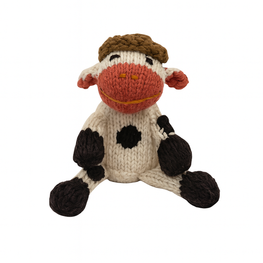 Organic Wool Knit Buddy  | Willa the Cow