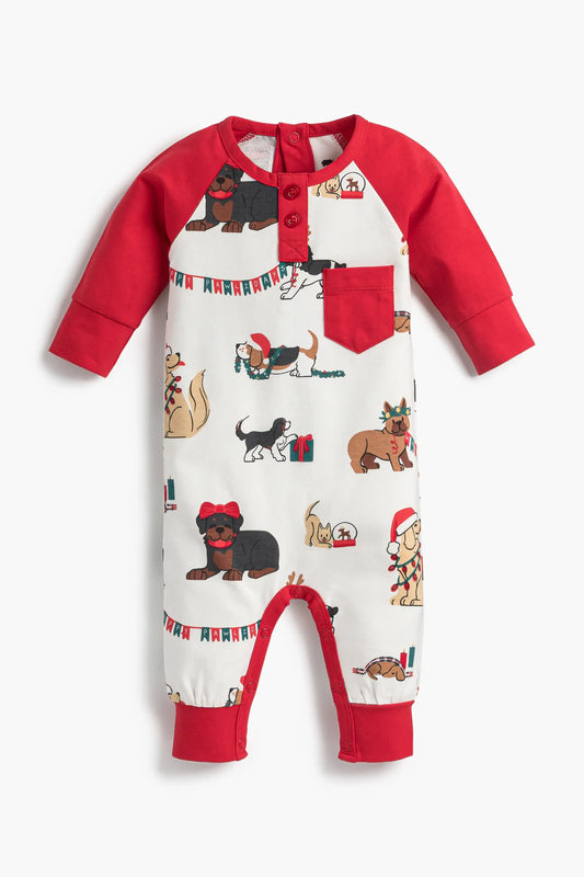 Pawliday Dogs Henley Baby Romper