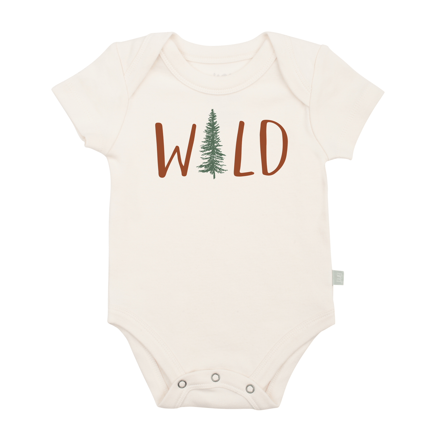 Baby graphic organic bodysuit | wild