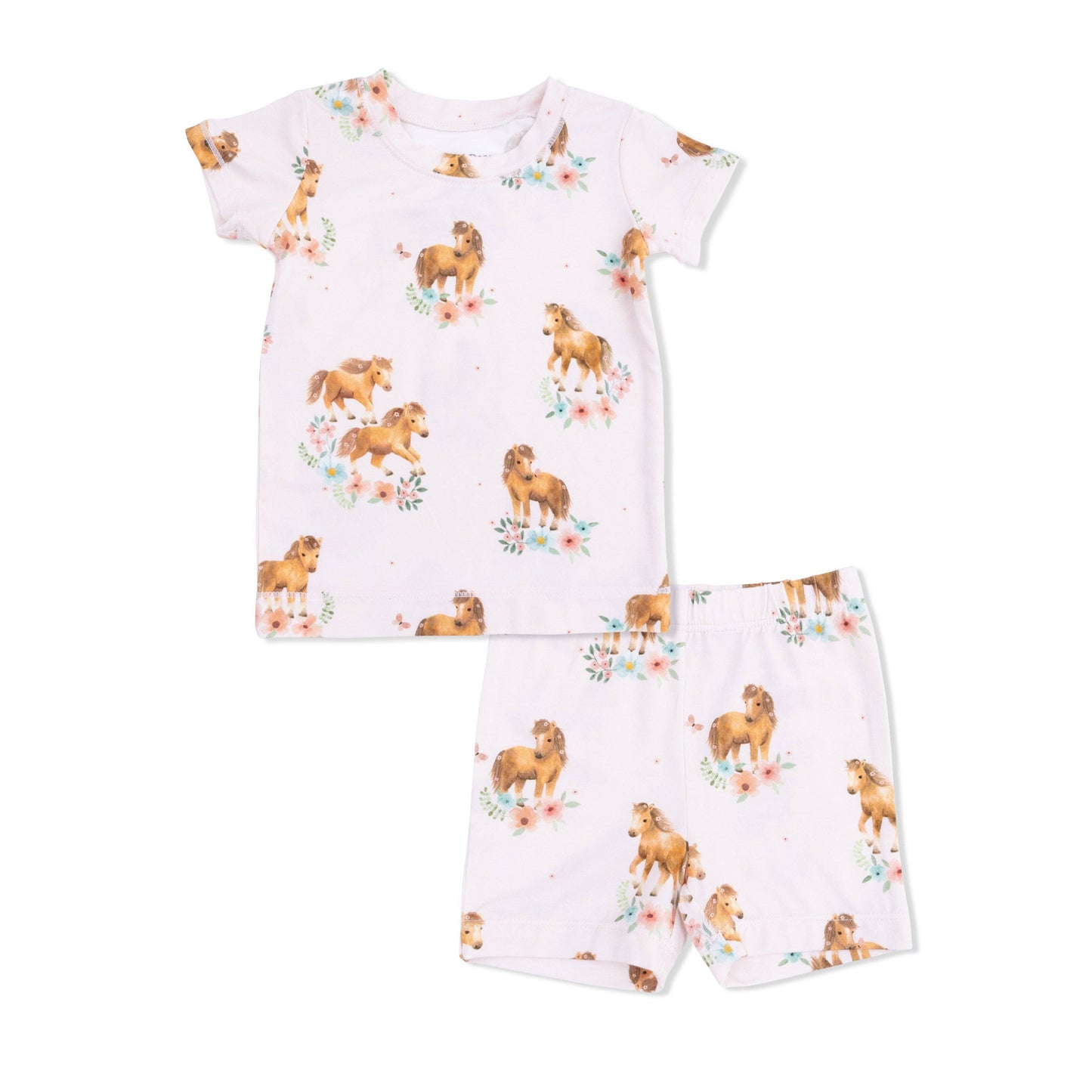 Angel Dear | Pink Ponies - Loungewear Short Set