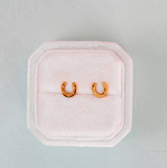 Pierced Co | Lucky You Horseshoe Stud Earrings