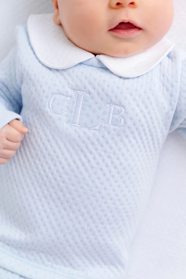 TBBC | Harts Hold Me Set (Pima Jacquard) - Buckhead Blue with Worth Ave White