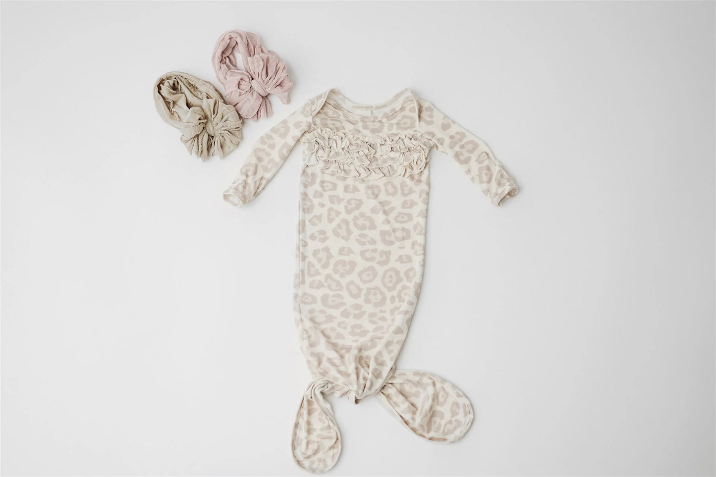 Rockin Royalty - Natural Leopard | Ruffle Knot Gown