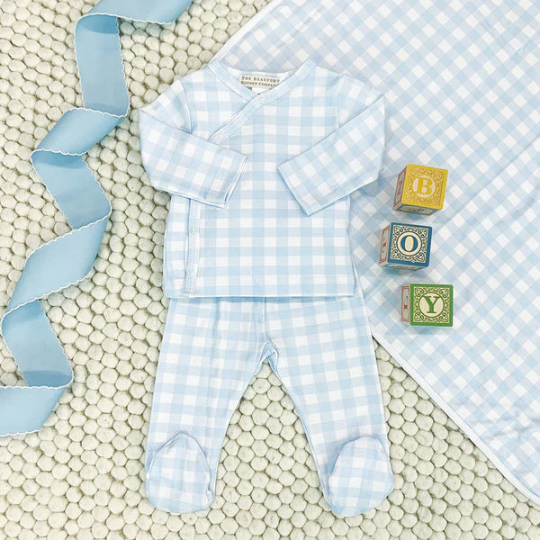 TBBC | Cameron Cross Front Set - Buckhead Blue Gingham