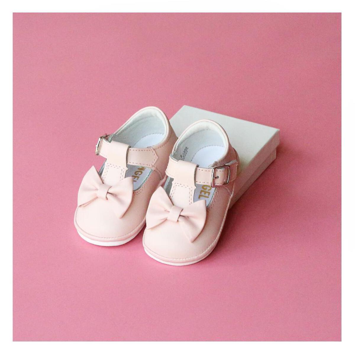 Mini Bow Leather Mary Jane | Pink