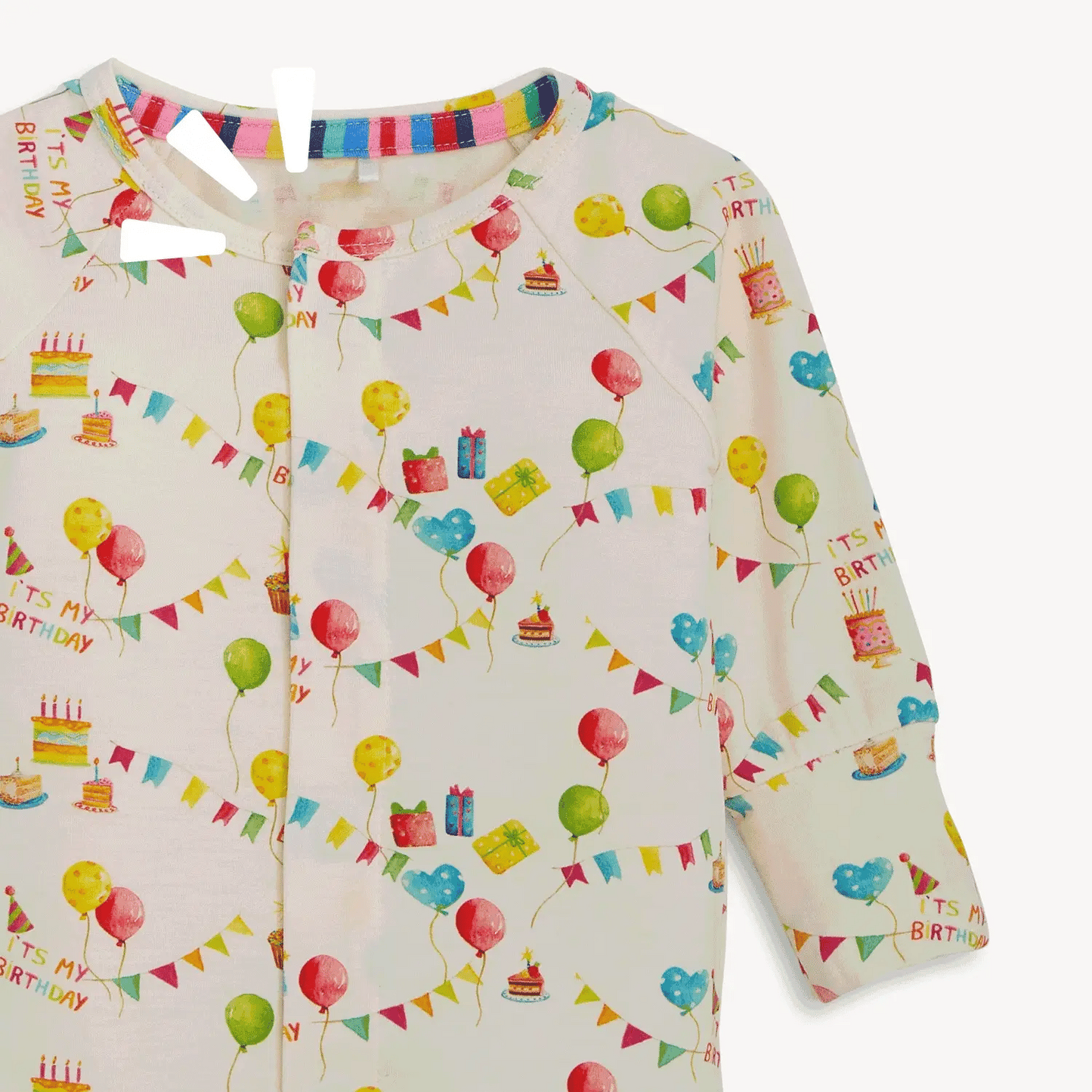 Magnetic Me | Modal Convertible Coverall - Birthday Babe