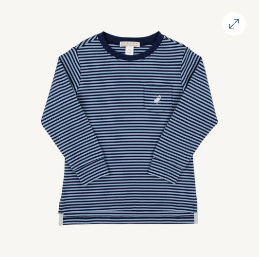 TBBC | Long Sleeve Carter Crewneck - Barrington Blue Stripe
