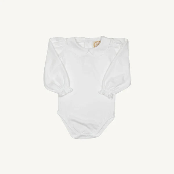 TBBC | Maude's Peter Pan Collar Shirt & Onesie (Long Sleeve) - Worth Ave White