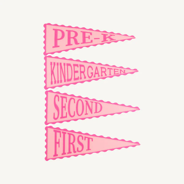 TBBC | Picture Perfect Pennants - Romany Rose with Palm Beach Pink