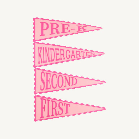 TBBC | Picture Perfect Pennants - Romany Rose with Palm Beach Pink