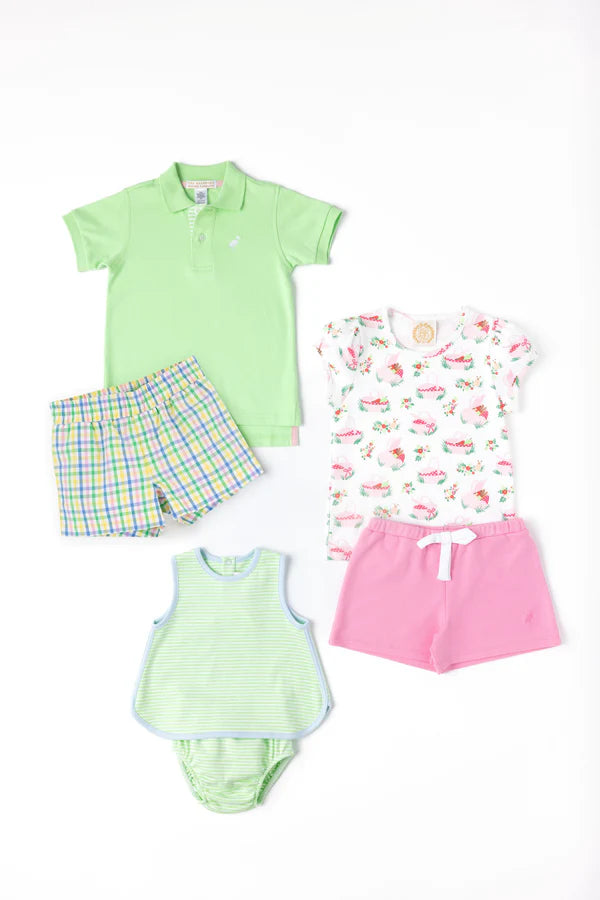 TBBC | Stevie Set - Lexington Lime Stripe with Buckhead Blue