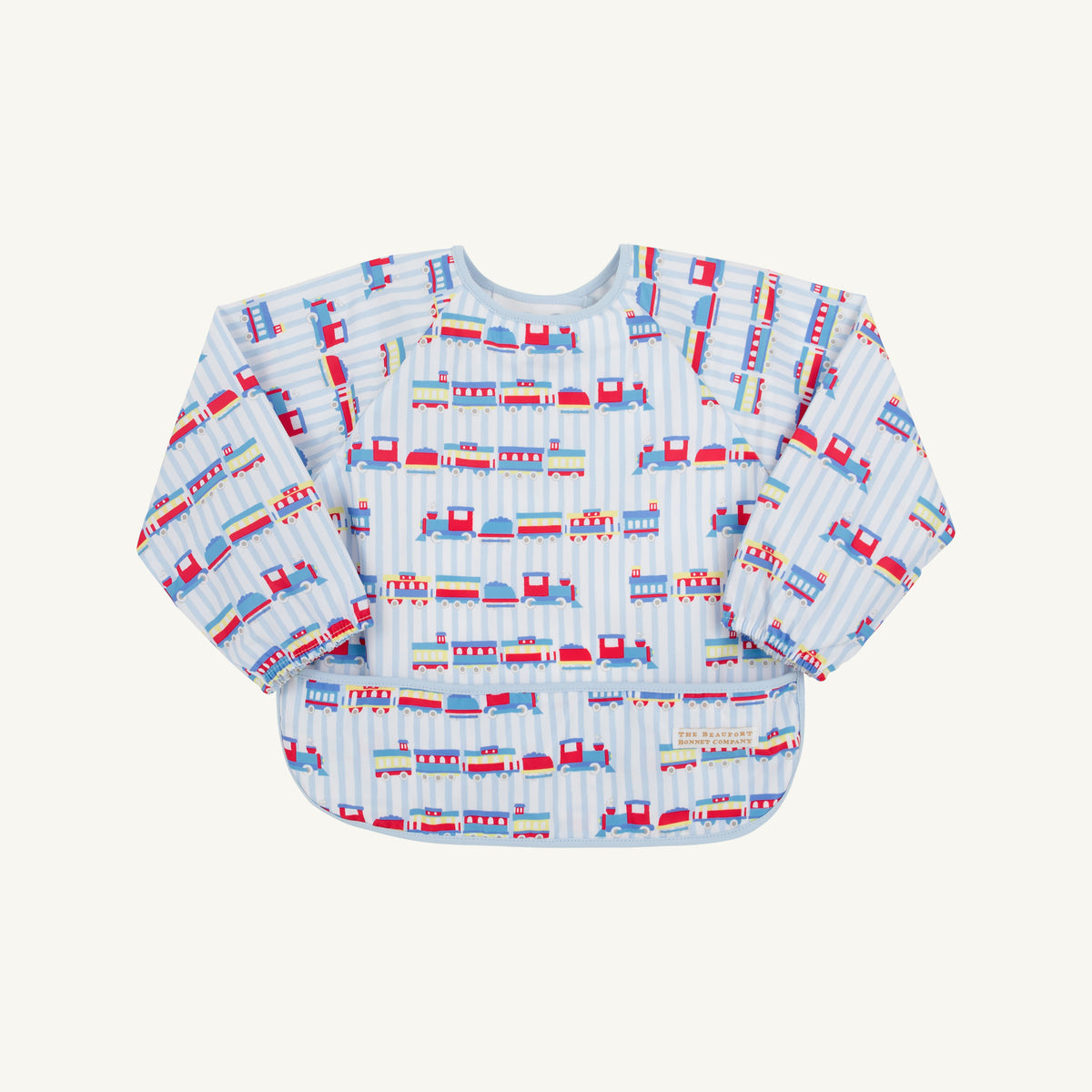 TBBC | Biscuit Bib - Choo Choo Coming Through with Buckhead Blue