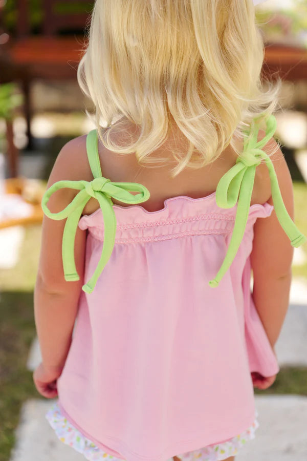 TBBC | Lainey’s Little Top - Pier Party Pink with Lexington Lime