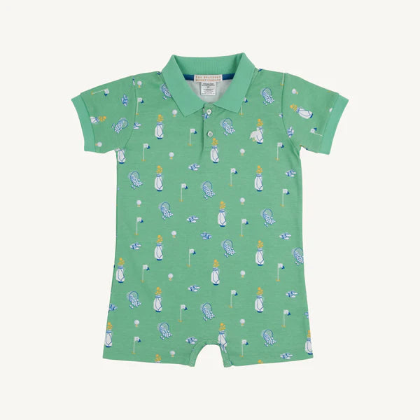 TBBC | Sir Proper's Romper - Clubhouse Couture (Wood Boat Blue)