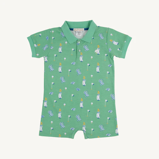 TBBC | Sir Proper's Romper - Clubhouse Couture (Wood Boat Blue)