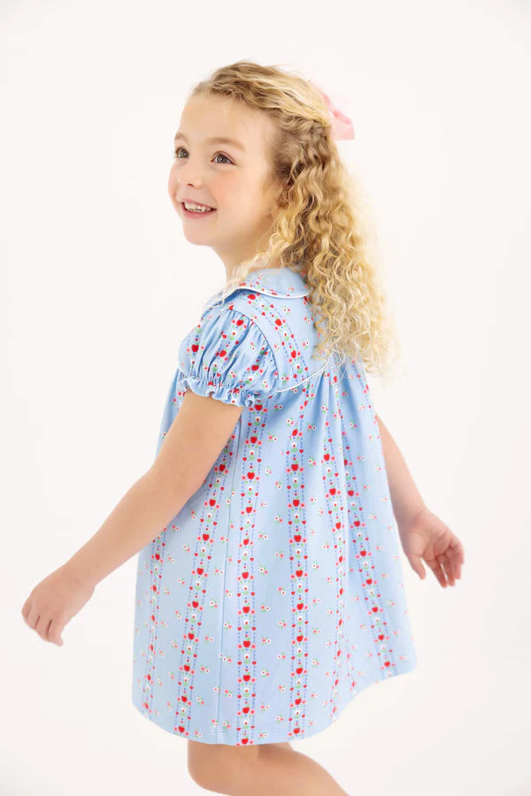 TBBC | Holly Day Dress - First Day Flowers with Worth Ave White & Richmond Red