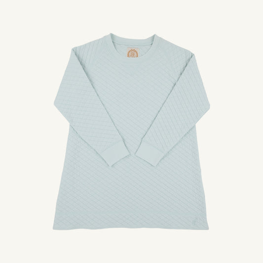 TBBC | Cassidy Comfy Crewneck Dress (Quilted) - Old Greenwich Green