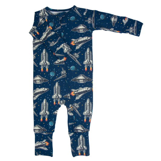 Sweet Bamboo | Convertible Romper - Deep In Orbit