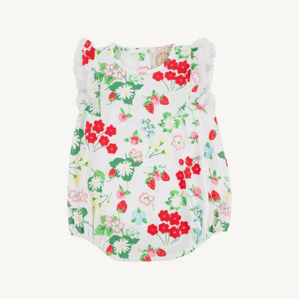 TBBC | Ruehling Ruffle Bubble - Berry Sweet with Worth Avenue White