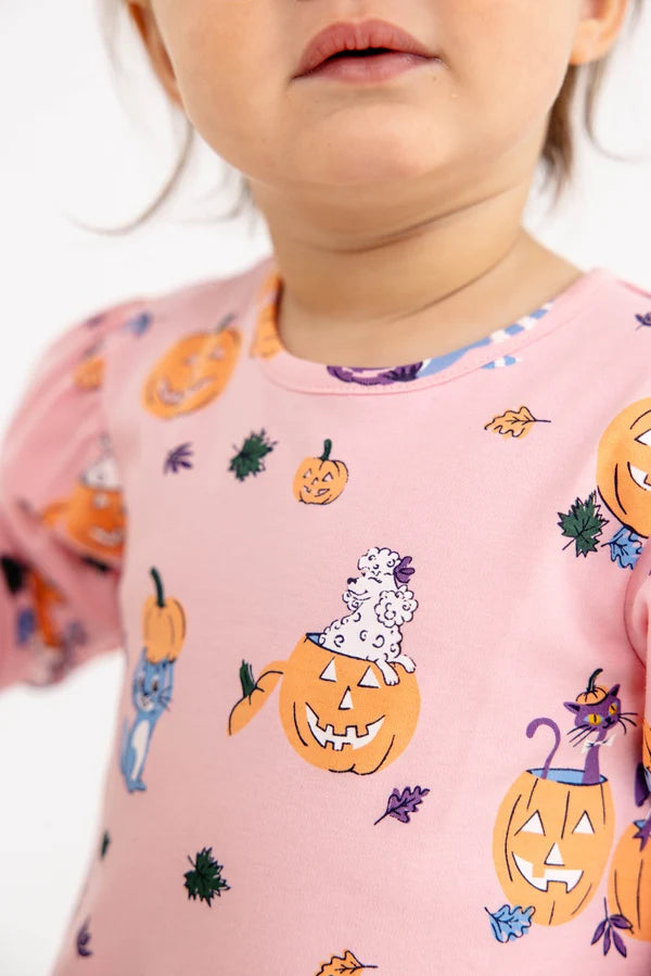 TBBC | Long Sleeve Penny's Play Bubble - Candy and Critters with Sandpearl Pink