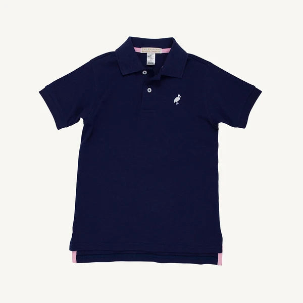 TBBC | SS Prim and Proper Polo - Nantucket Navy with Worth Ave White