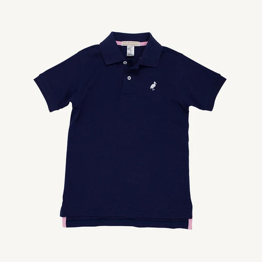 TBBC | SS Prim and Proper Polo - Nantucket Navy with Worth Ave White