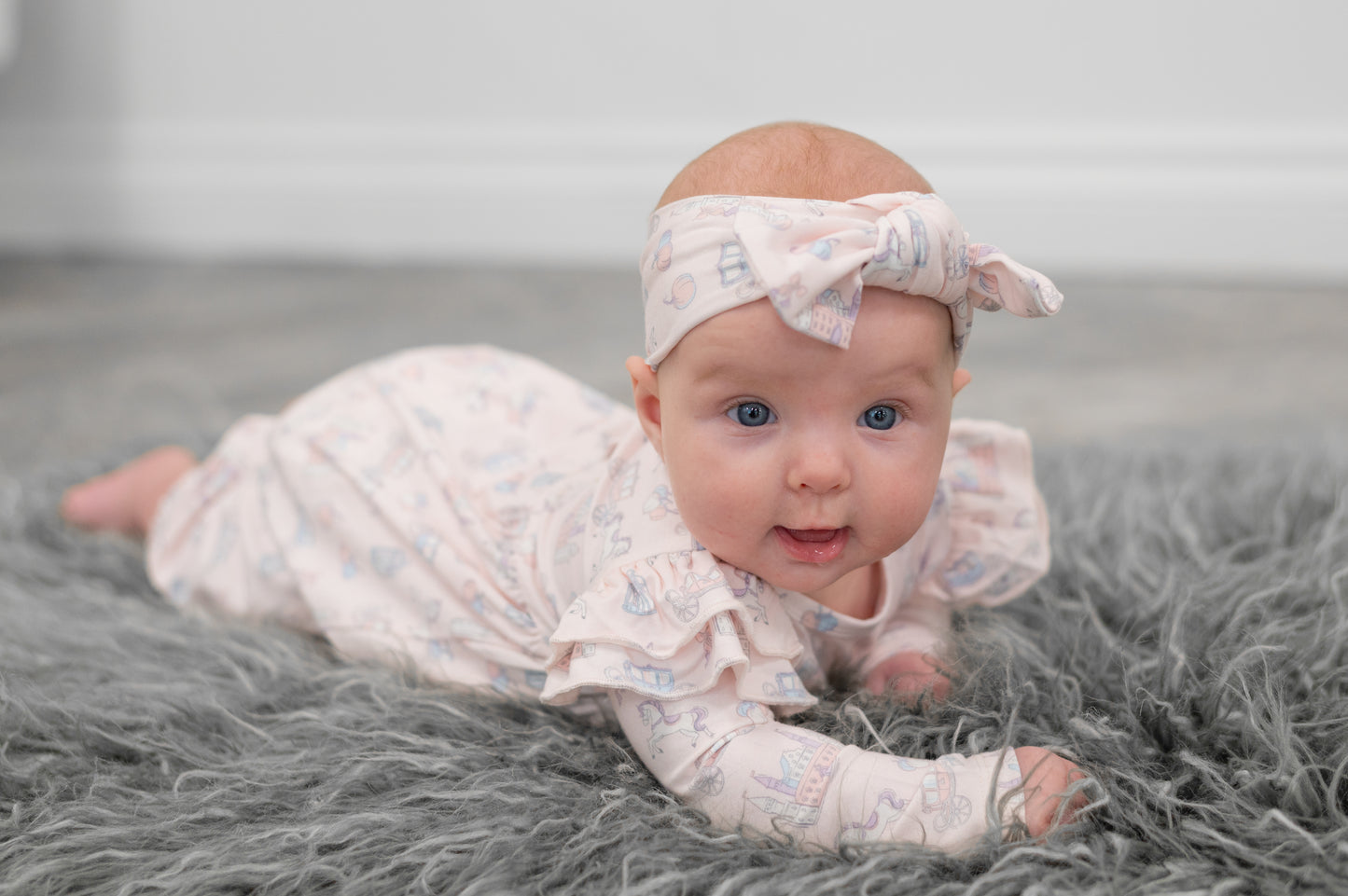 Sweet Bamboo - Long Sleeve Flutter Sleeve Romper - Fairy Godmother