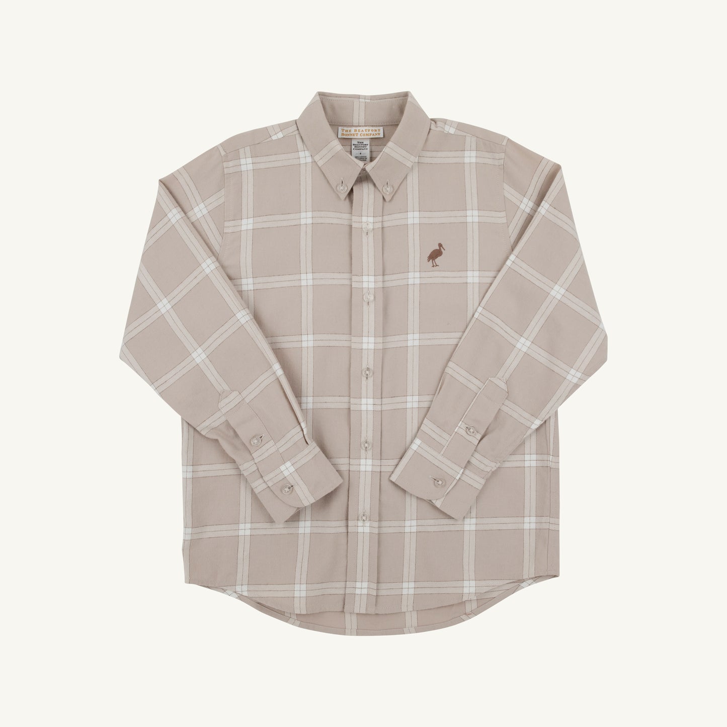 TBBC | Dean's List Dress Shirt (Flannel) - Thompson Park Plaid with Gray Bay Brown
