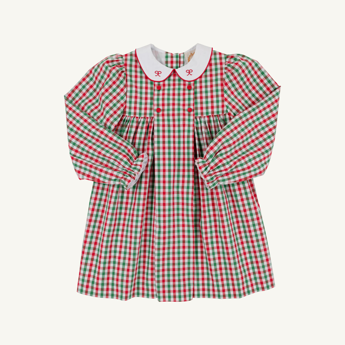 TBBC | Della Marie Dress - Richmond Red and Kiawah Kelly Green Gingham with Worth Avenue White