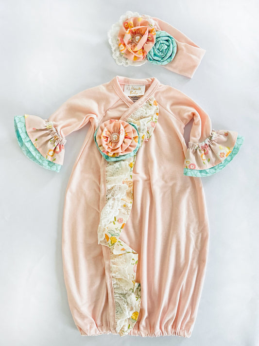 Haute Baby | Sweet Treat Gown and Headband