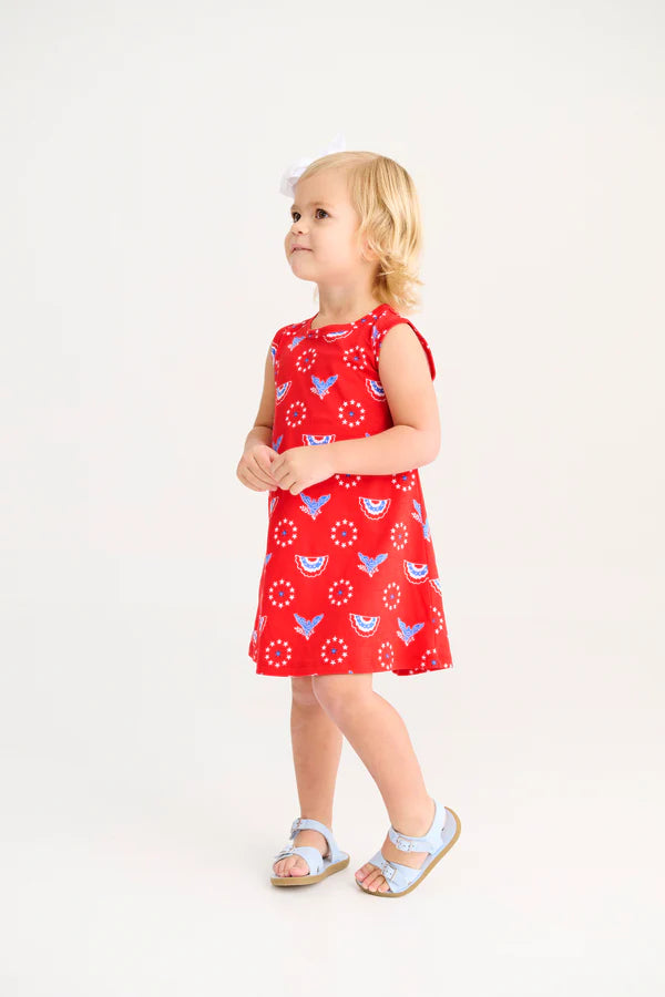 TBBC | Sleeveless Polly Play Dress - Star Spangled Swag