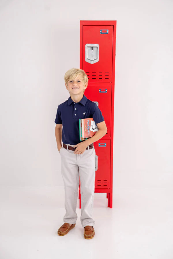 TBBC | Prepletic™ Prim And Proper Polo - Nantucket Navy with Multicolor Stork