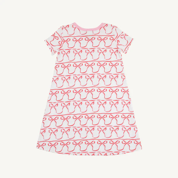 TBBC | Short Sleeve Polly Play Dress - Birdies Bows with Pier Party Pink