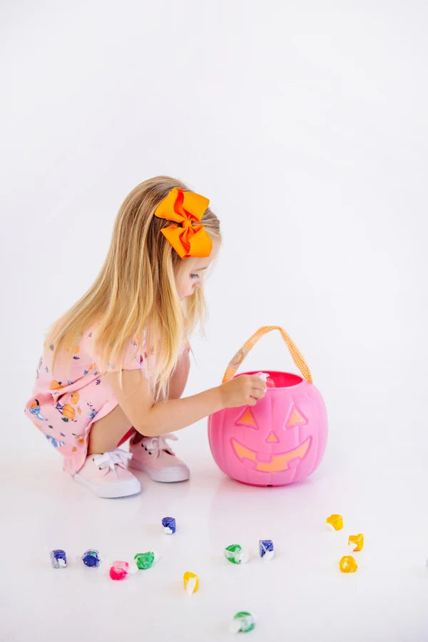 TBBC | Short Sleeve Polly Play Dress - Candy and Critters with Sandpearl Pink
