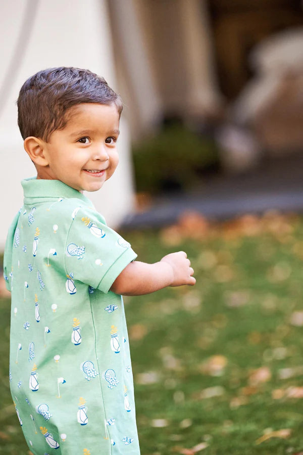 TBBC | Sir Proper's Romper - Clubhouse Couture (Wood Boat Blue)