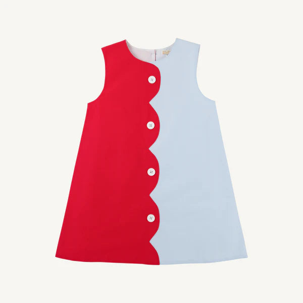 TBBC | Kennedy Colorblock Jumper - Richmond Red with Buckhead Blue