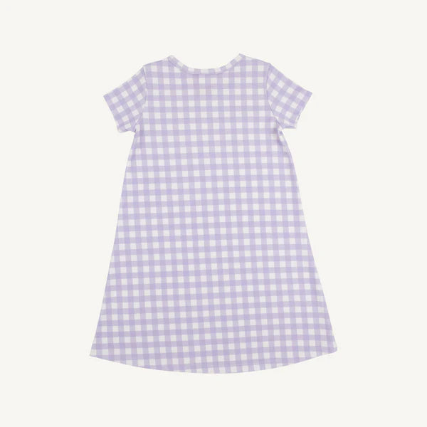 TBBC | Short Sleeve Polly Play Dress - Lauderdale Lavender Gingham