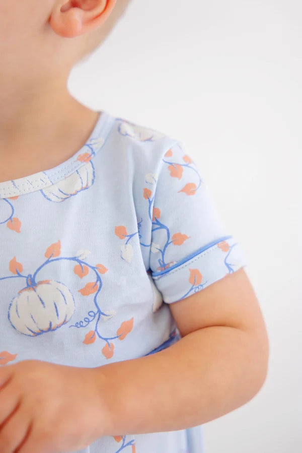 TBBC | Bradford Romper - Gourd-geous (Buckhead Blue)/Barbados Blue