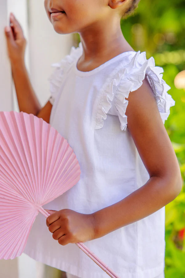 TBBC | Ruehling Ruffle Top (Linen)