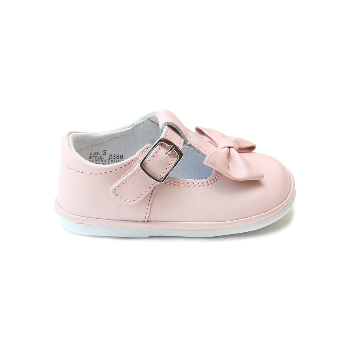 Mini Bow Leather Mary Jane | Pink