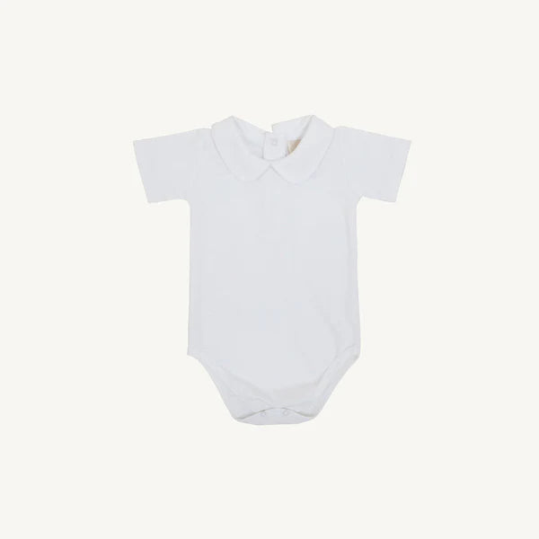 TBBC | Peter Pan Collar Shirt & Onesie - Worth Avenue White