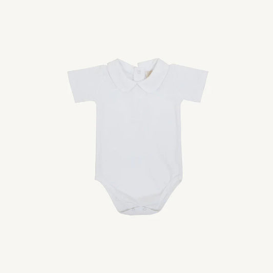 TBBC | Peter Pan Collar Shirt & Onesie - Worth Avenue White